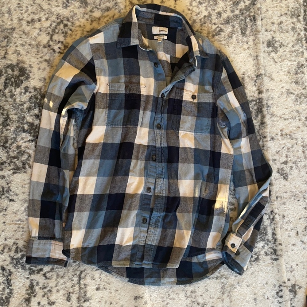 Navy flannel from Sonoma